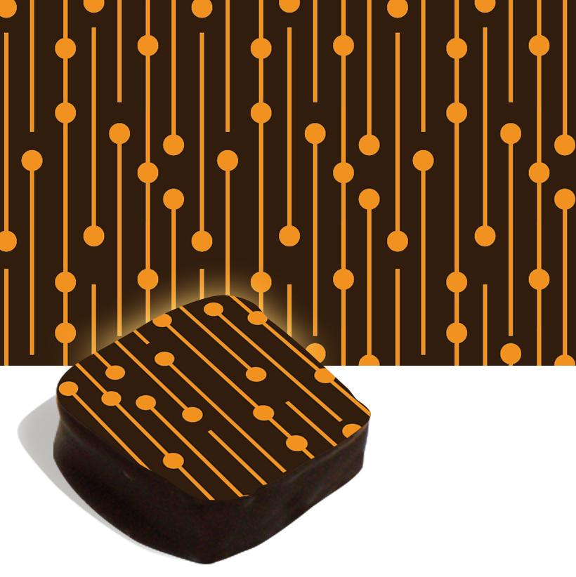 Orange Dotted Line Transfer Sheet for DIY Crafts & Scrapbooking - Perfect for T-Shirts, Totes & Home Decor Projects