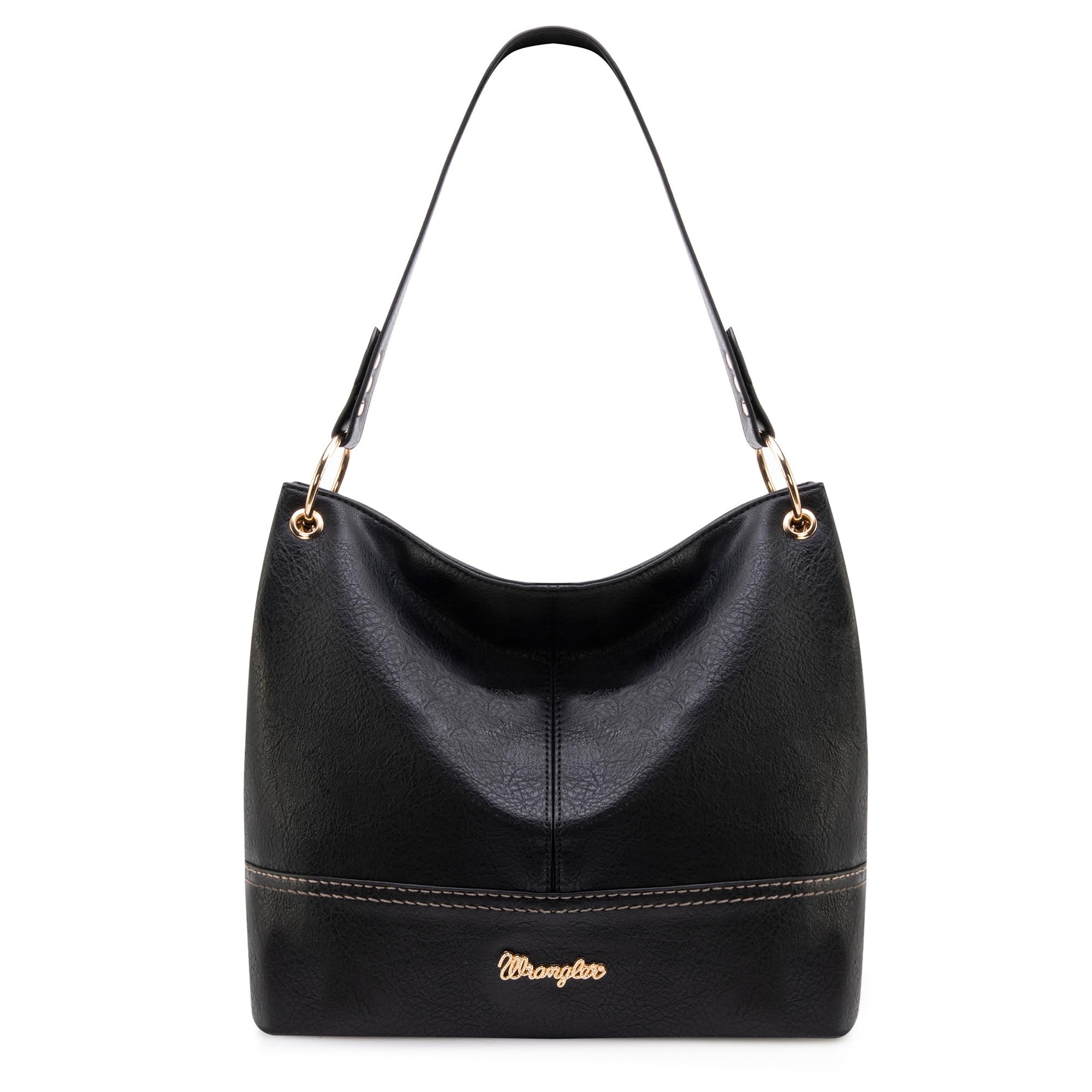 Wrangler Vegan Leather Hobo Bags for Women - Stylish Top Handle Shoulder Purses & Handbags for Work, Travel & Everyday Use