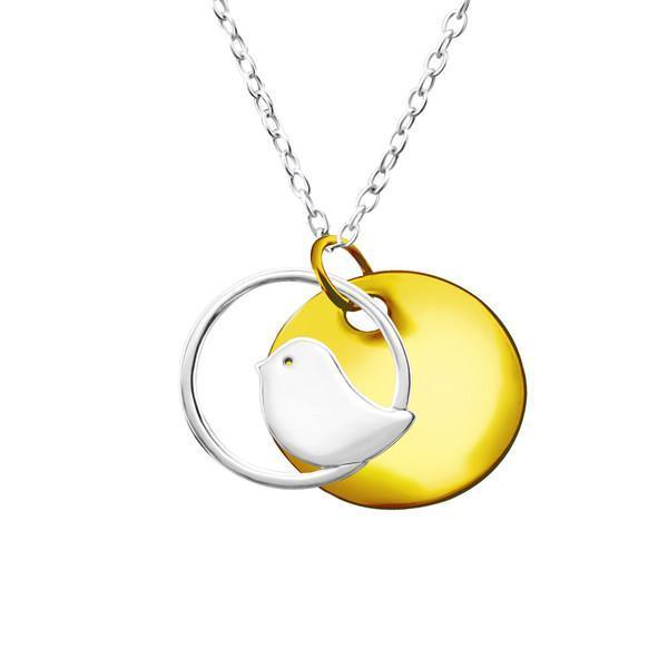 14K Gold Plated Sterling Silver Bird Necklace for Women - Elegant Jewelry Gift for Birthday, Anniversary & Valentine's Day - Perfect for Everyday Wear & Special Occasions