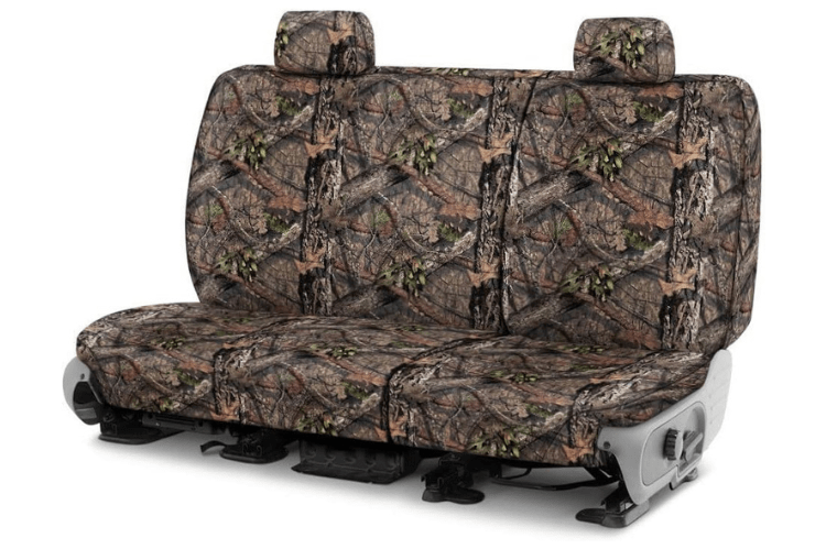 Covercraft SSC8429CAMB Custom Camo Carhartt SeatSaver Rear Seat Covers for 2015-2022 GMC Sierra 2500HD/3500HD Trucks - Mossy Oak Camouflage Design - Durable Protection for Hunting, Camping & Outdoor Adventures