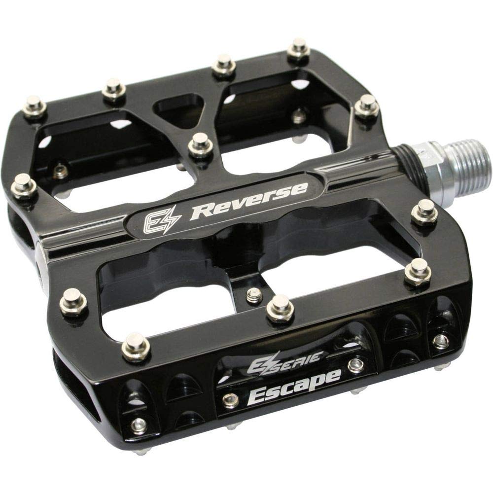Revers E-Escape Electric Mountain Bike Pedals - Durable Reinforced Pedal Body - Non-Slip Flat Pedals for E-Bikes - Perfect for Off-Road Cycling & Commuting