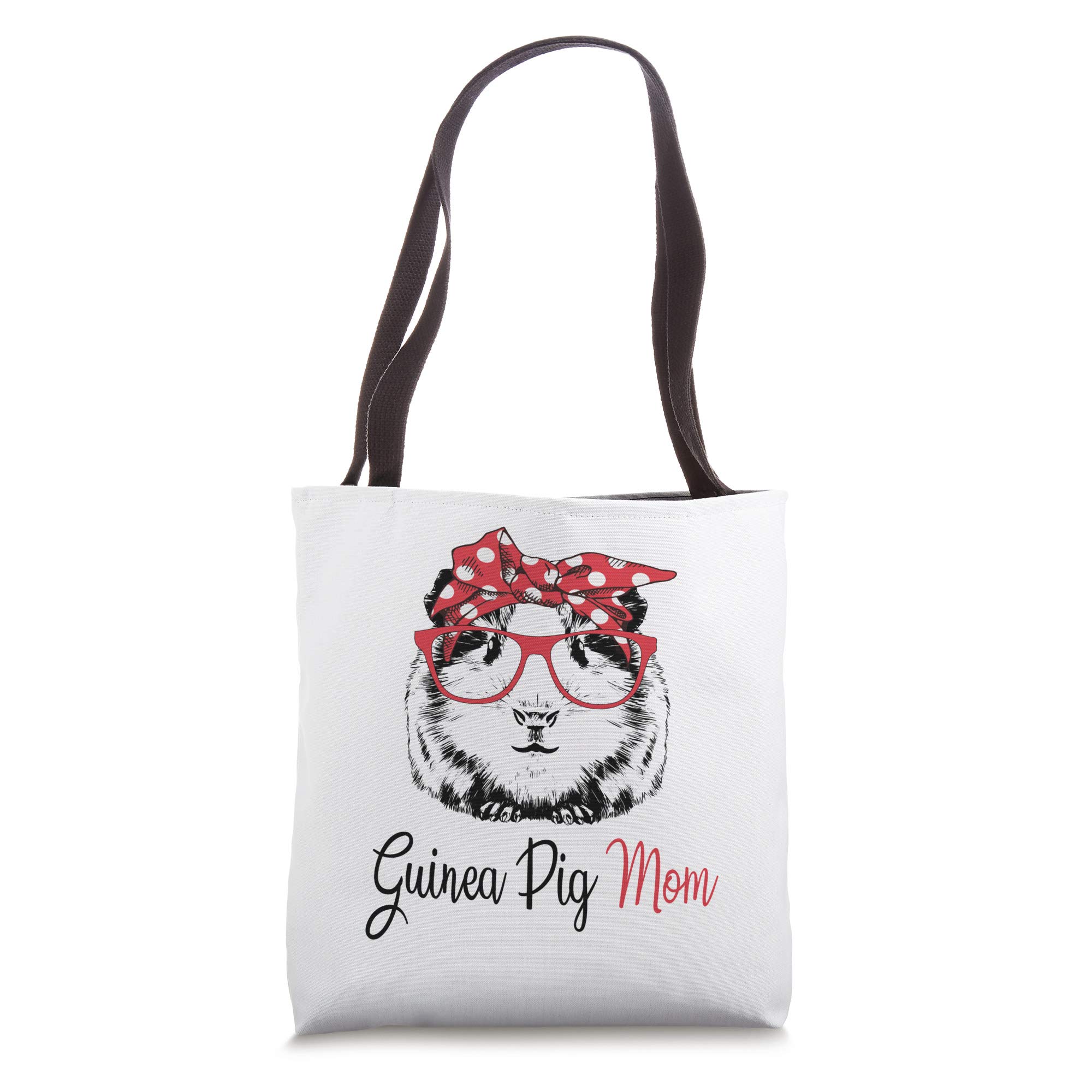 Cute Guinea Pig Tote Bag for Women - Large Canvas Shopping Bag with Pockets - Perfect for Grocery Shopping, Beach Trips & Daily Use
