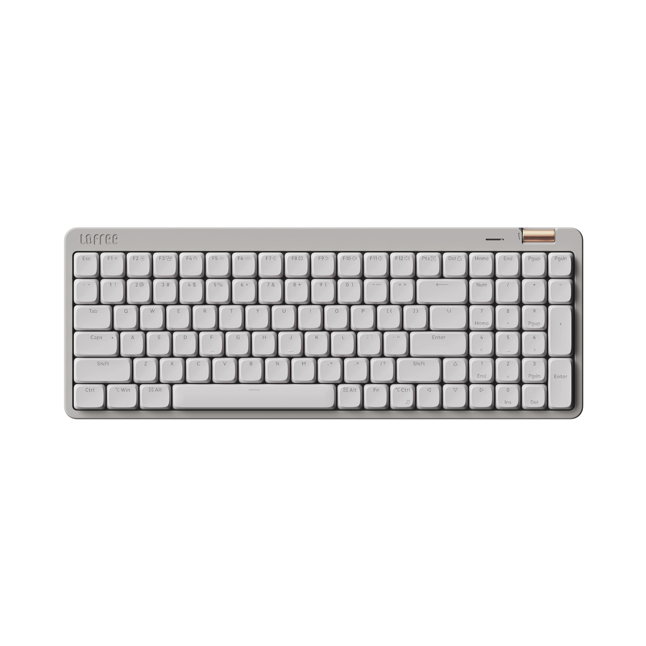Flow Lite 100 Keys Low Profile Mechanical Keyboard - Wireless/Wired RGB Gaming Keyboard with Hot-Swappable Linear Switches, Bluetooth 5.1 & 2.4G for Windows/Mac, Rechargeable Battery (Marble White) - Perfect for Office Work, Gaming & Typing Enthusiasts