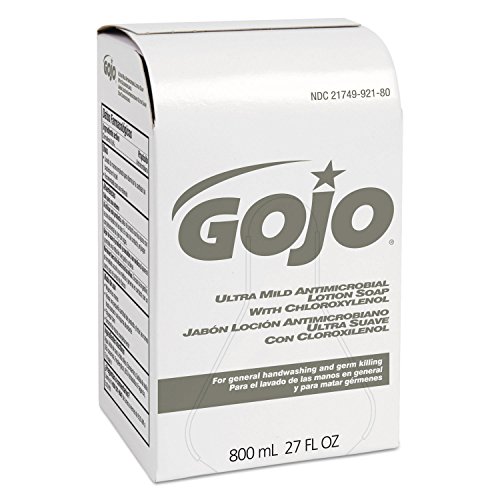 Gojo 921212EA Ultra Mild Lotion Soap with Chloroxylenol Refill - Floral Balsam Scent 800mL (1 Pack) | Antibacterial Hand Soap for Healthcare, Food Service & Industrial Use