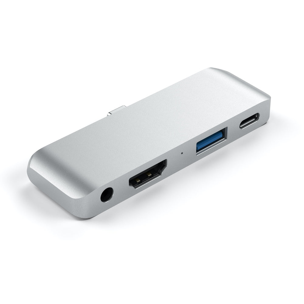 Satechi USB C Mobile Pro Hub - 7-in-1 Multiport Adapter with 4K HDMI, USB-C PD, USB-A, SD/Micro Card Reader for MacBook Pro/Air, iPad Pro, Windows Laptops - Perfect for Home Office, Travel & Presentations
