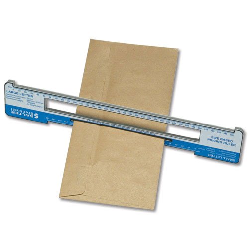 Salter SBPR001 ABS Plastic Postal Rate Tool - Size Based Pricing Ruler for Accurate Shipping Cost Calculation | Perfect for E-commerce Sellers & Small Business Shipping