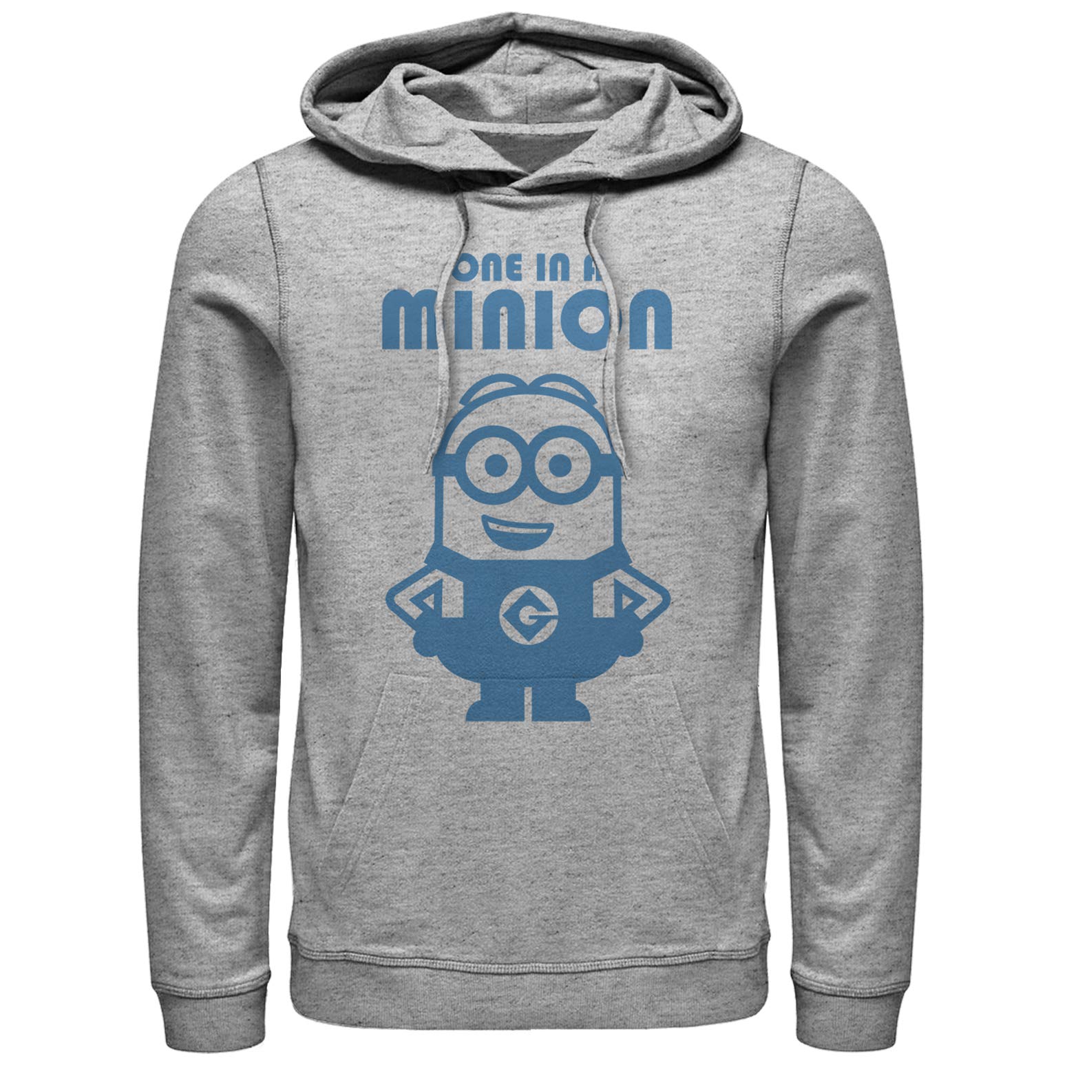 Men's Despicable Me Minion Smile Pullover Hoodie - Soft Cotton Sweatshirt for Movie Fans & Casual Wear