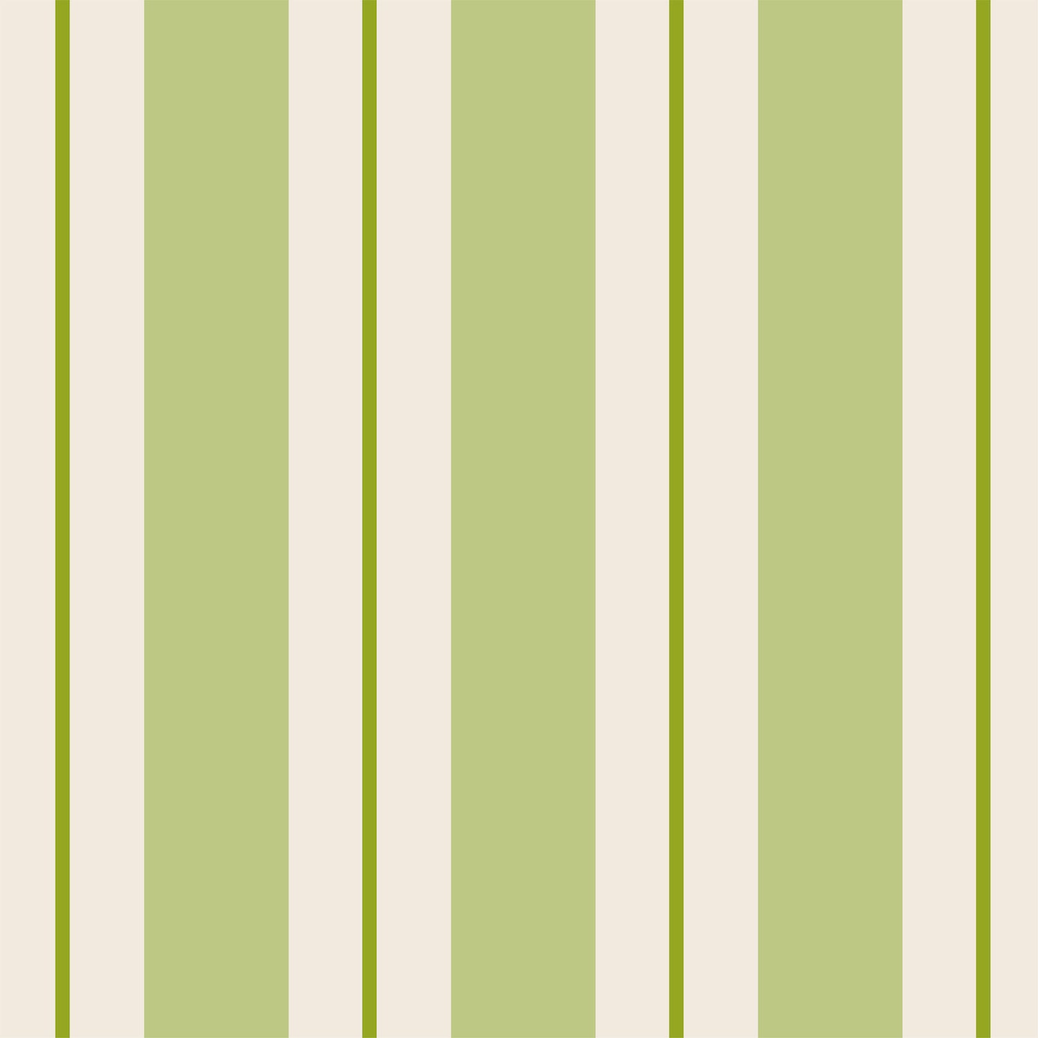 Premium Green Awning Stripe Cocktail Napkins - 100% Cotton, 5x5 Inch, 50 Count - Perfect for Parties, Weddings, and Home Decor