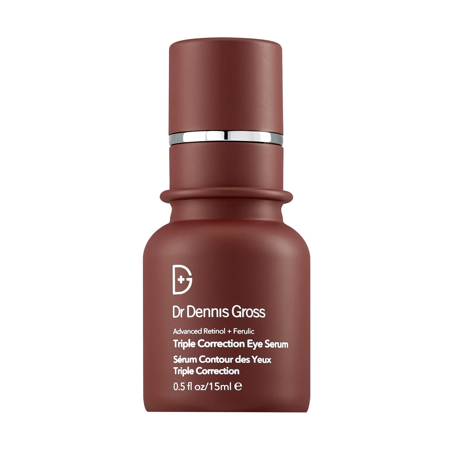 Dr. Dennis Gross Advanced Retinol + Ferulic Acid Triple Correction Eye Serum for Dark Circles, Wrinkles & Puffiness - Anti-Aging Eye Treatment for Brightening & Firming Skin - Perfect for Nighttime Skincare Routine