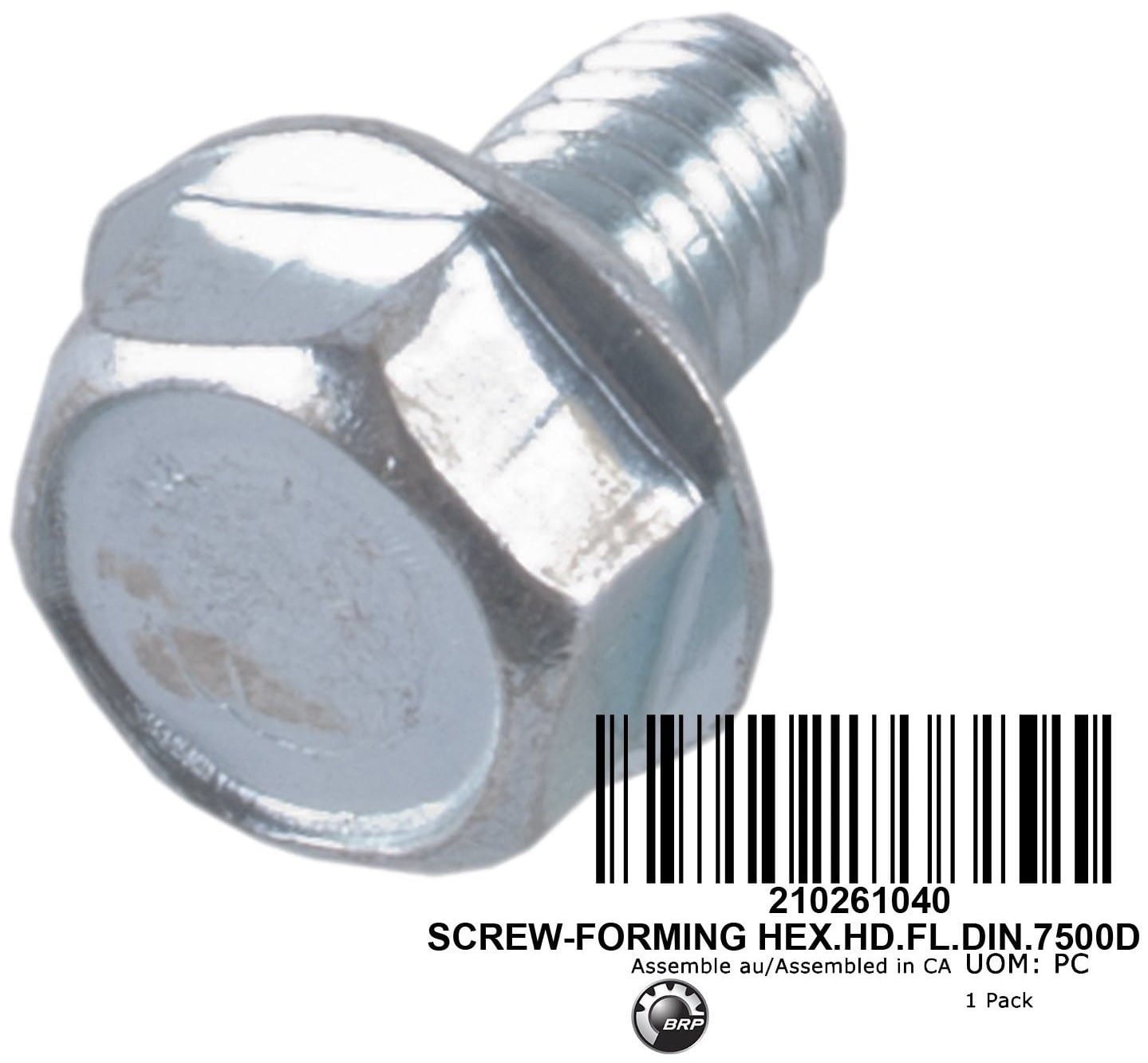 BRP Hex Flange Screw M6 x 10mm - Stainless Steel Metric Bolts for Automotive, Machinery & DIY Projects - Pack of 10