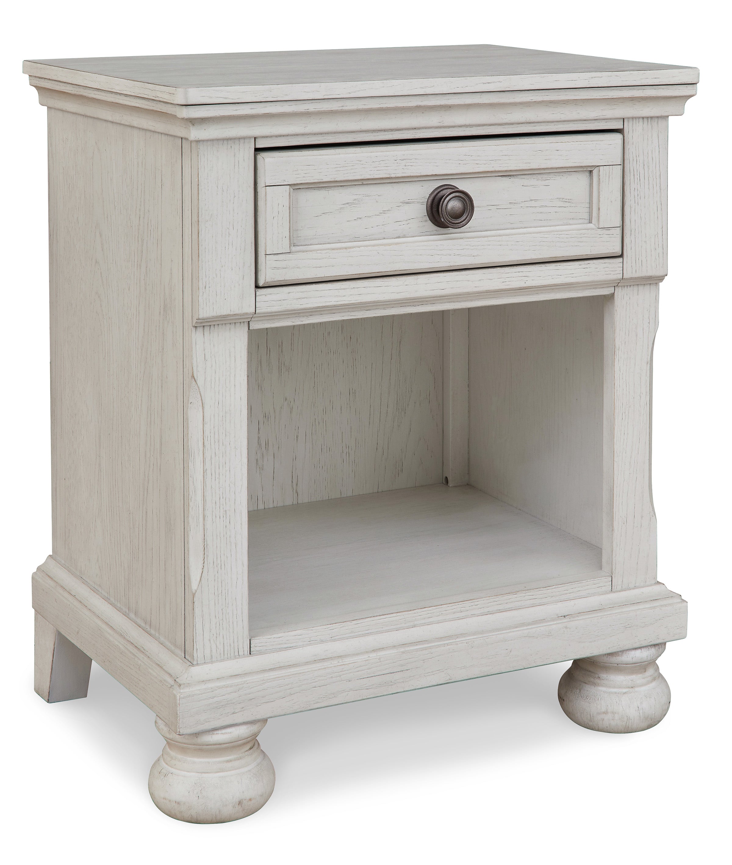 Robin One Drawer Nightstand - Compact Bedside Table with Storage, Modern Bedroom Furniture for Small Spaces - Perfect for Apartments, Dorms & Home Decor