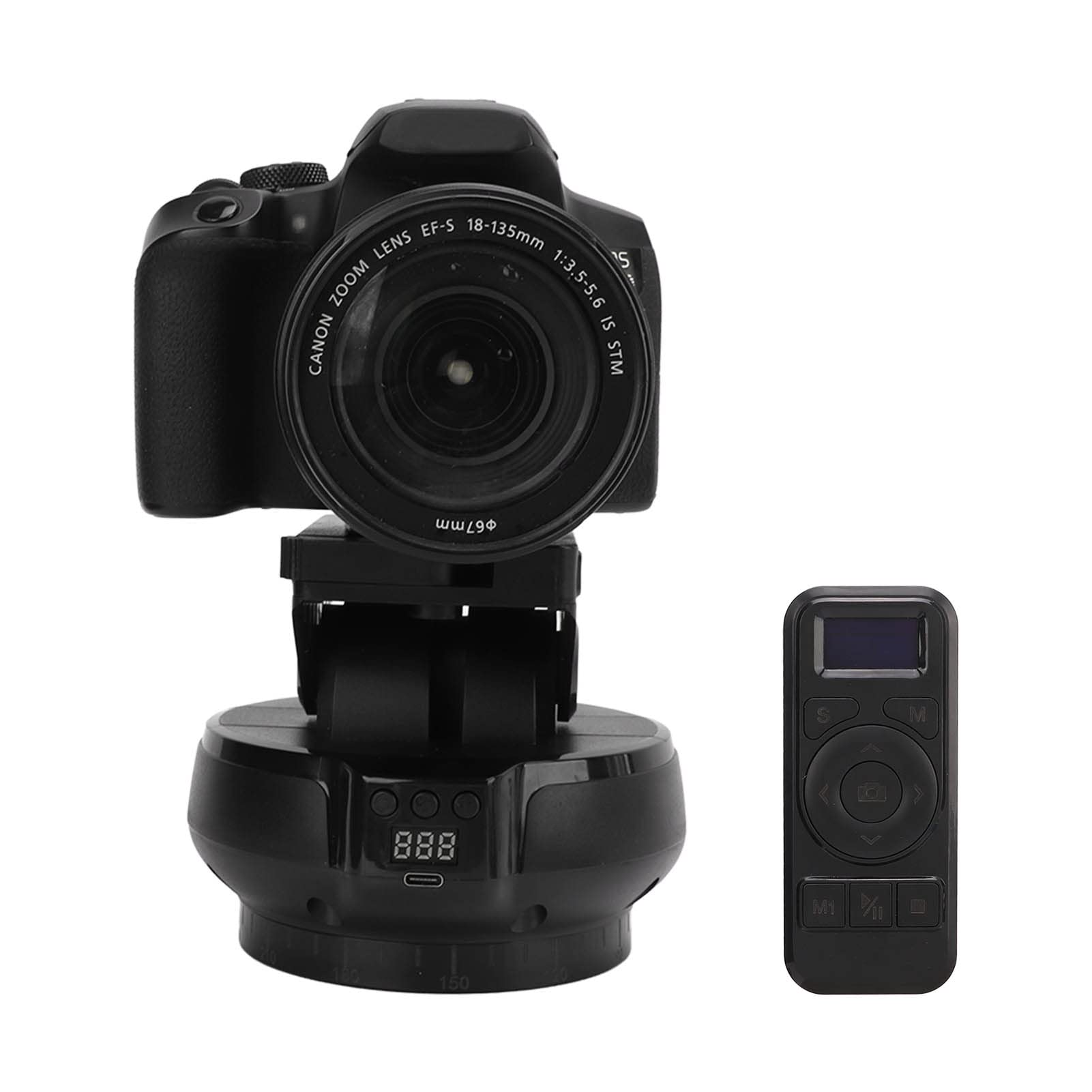 Wireless Motorized Pan Tilt Head for Smartphone Camera - 2.4G Remote Control, 360° Rotation, 100m Range - Perfect for Vlogging, Live Streaming & Photography