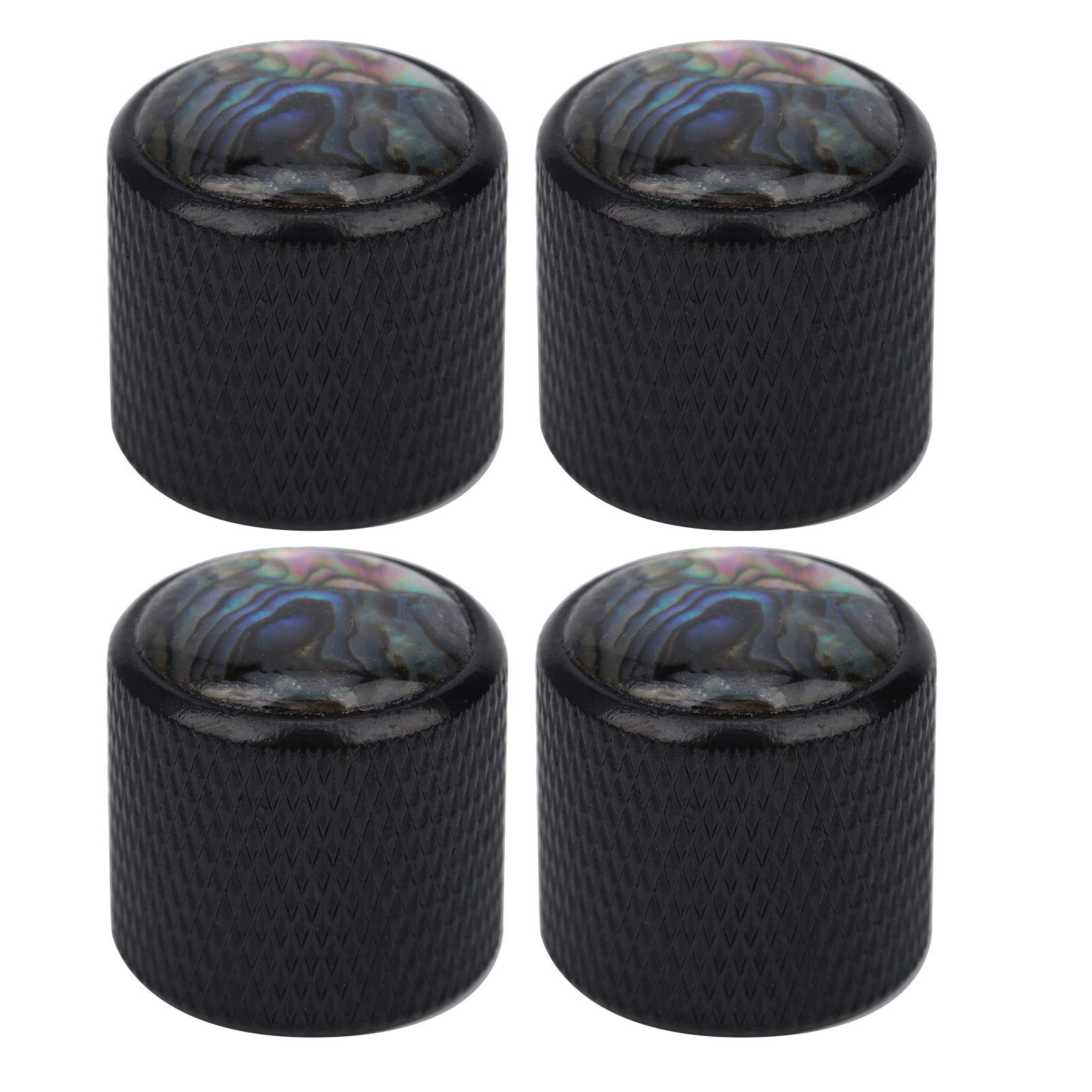 Premium Dome Guitar Knobs - Durable Electric Bass Control Knobs for Beginners (Black) - Perfect for Electric Bass Upgrades & DIY Guitar Modifications