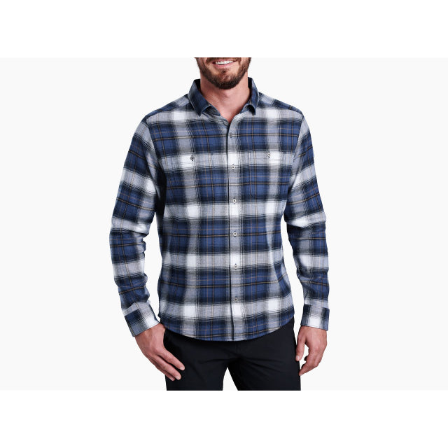 Men's Flannel Long Sleeve Shirt - Soft Plaid Button Down for Casual Wear & Outdoor Activities