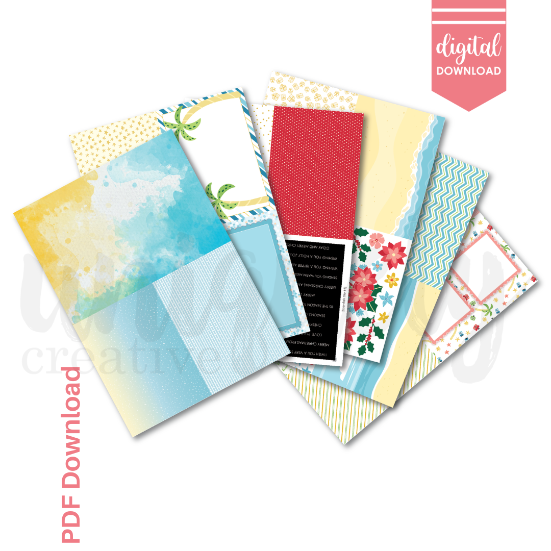 2023 Aussie Christmas Printable Papers - Digital Download for Holiday Cards, Invitations & DIY Crafts