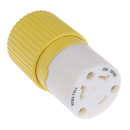 30 AMP Female Twist Lock Electrical Plug - Heavy Duty Power Connector for RVs, Generators & Outdoor Equipment - Safe & Reliable for Camping, Construction & Emergency Use