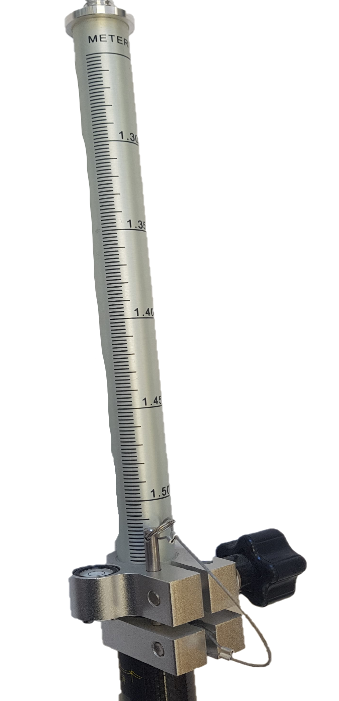Bear A B AL PP Aluminum Endurolite Prism Pole - Lightweight Surveying Equipment for Construction, Landscaping & Outdoor Measurement