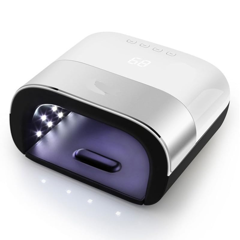 48W 2-in-1 UV/LED Nail Lamp for Professional Salon-Quality Manicures at Home | Fast Drying Gel Polish Curing Light with Quick-Dry Technology | Perfect for DIY Nail Art, Gel Extensions & Acrylic Nails | Beauty & Personal Care Essential