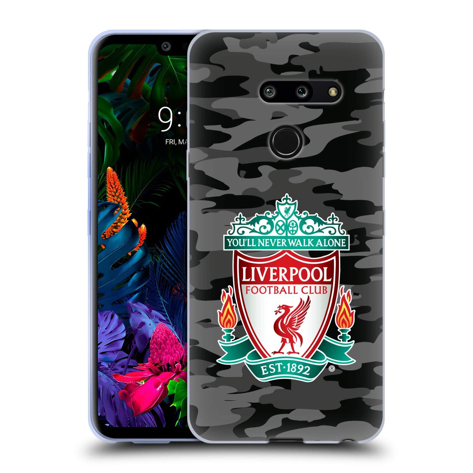 Head Case Designs Liverpool FC Away Camou Soft Gel Case for LG G8 ThinQ - Officially Licensed Phone Cover for Fans & Travel