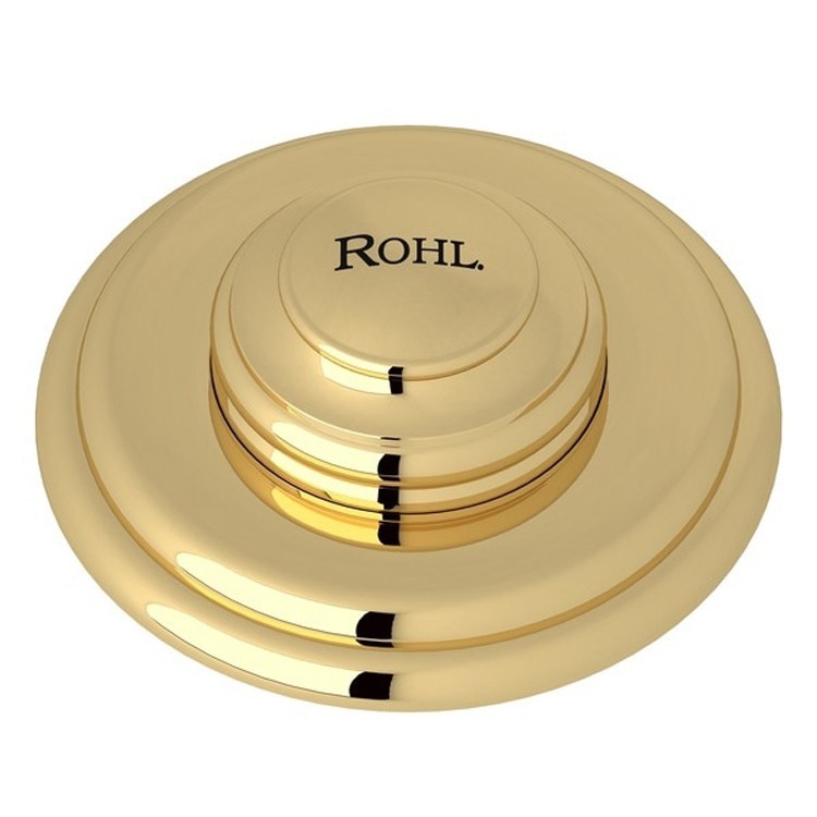 Premium Unlacquered Brass Air Switch Button - Touchless Waste Disposal System for Kitchen, Bathroom & Commercial Use