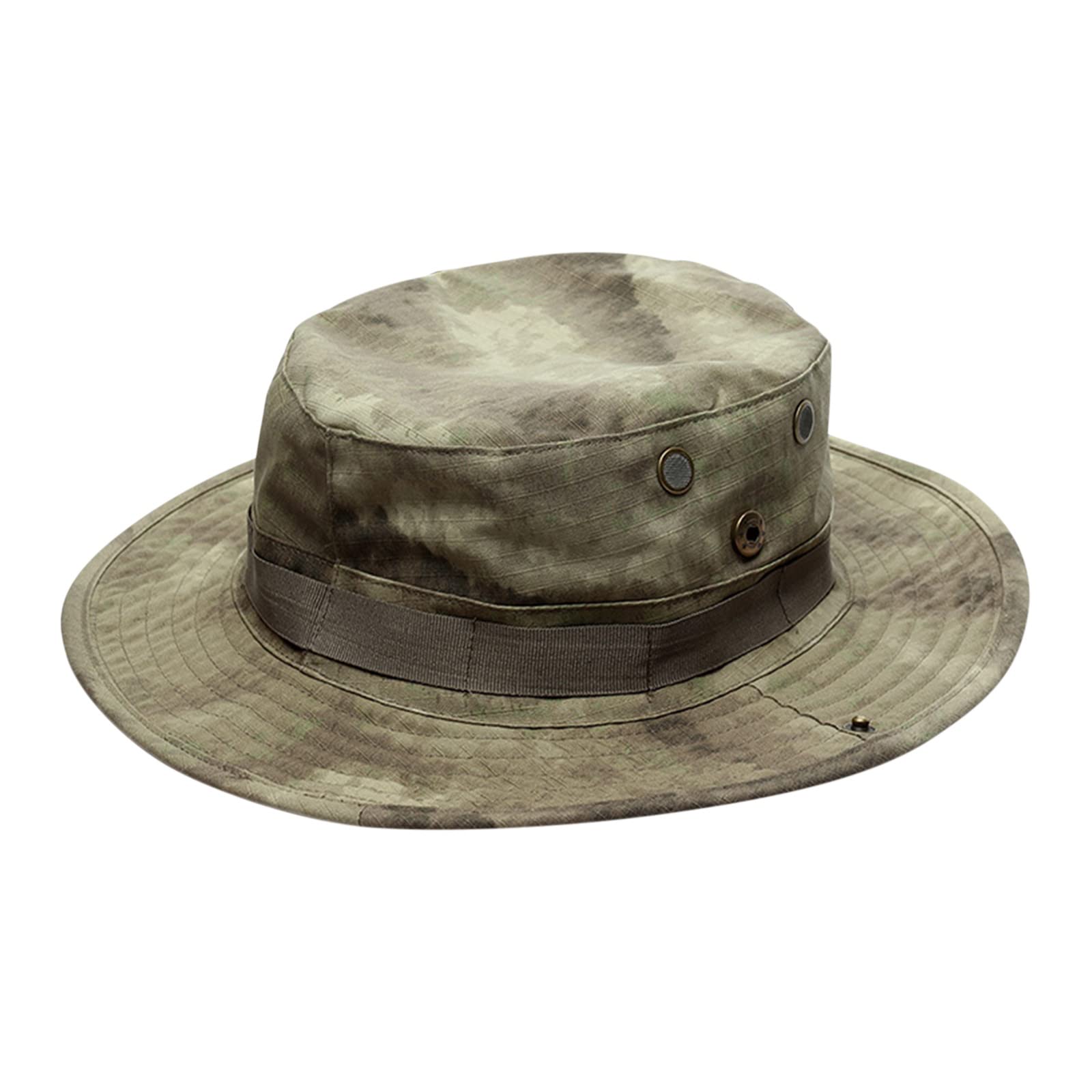 Unisex Summer Camouflage Bucket Hat - Adjustable Rope & Button Fisherman Hat for Men & Women | Beach, Hiking, Outdoor Activities