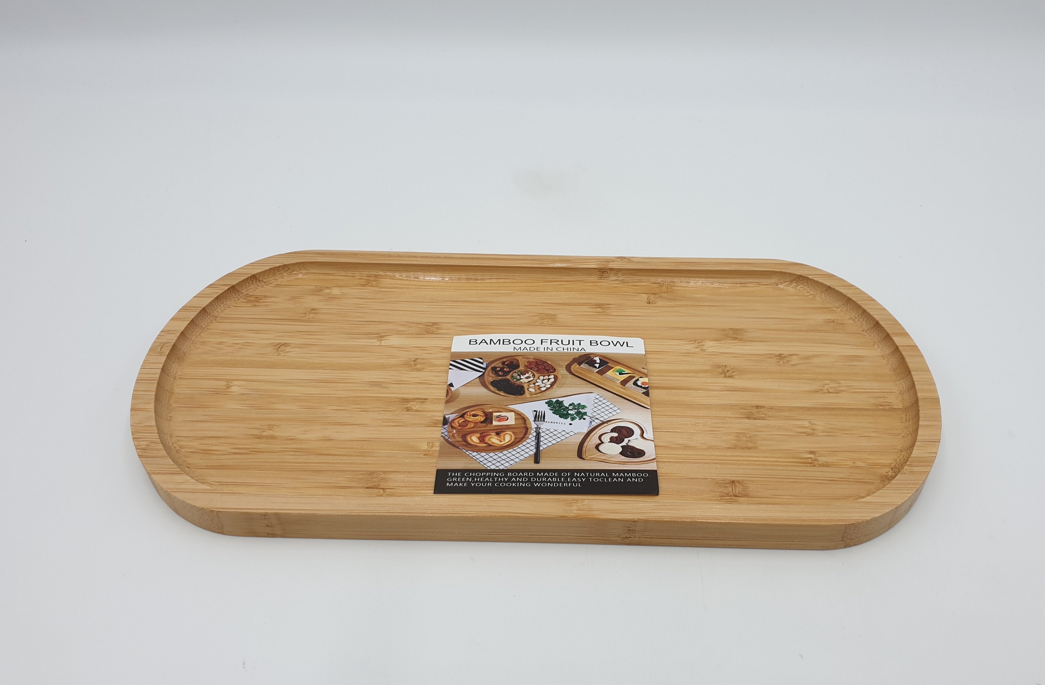 13.75x6.25 Inch Bamboo Oval Plates - Eco-Friendly Dinnerware Set for Parties, Picnics & Home Decor - Reusable & Biodegradable Serving Dishes