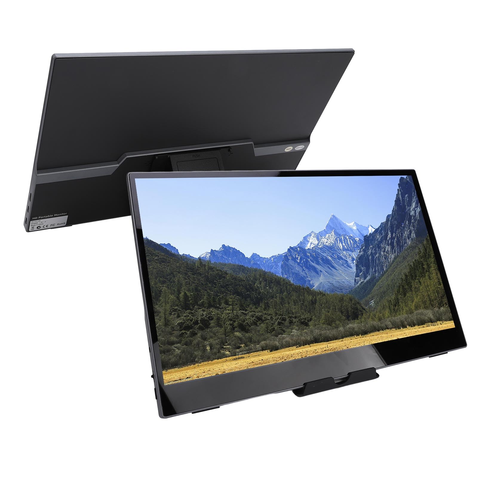 15.6 Inch 2.5K HD Portable Touchscreen Monitor - Ultra Slim External Display for Laptop, Gaming & Travel | Compatible with OS X, Windows | 10-Point Multi-Touch | Perfect for Remote Work, Business Presentations & Mobile Entertainment