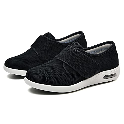 **JBTNBX Men's Diabetic Shoes – Extra Wide Width Walking Sneakers with Adjustable Closure, Lightweight & Breathable – Ideal for Elderly Swollen Feet, Edema & Plantar Fasciitis – Perfect for Indoor & Outdoor Activities, Walking, and Daily Comfort**