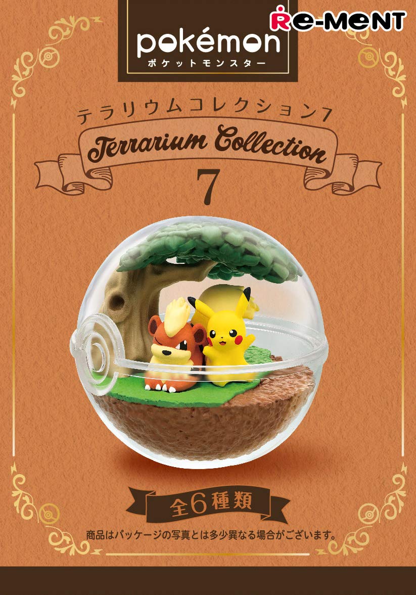 Re-Ment Pokemon Terrarium Collection #7 Blind Box Set of 6 Mini Figures – Cute Home Decor for Pokemon Fans & Collectors