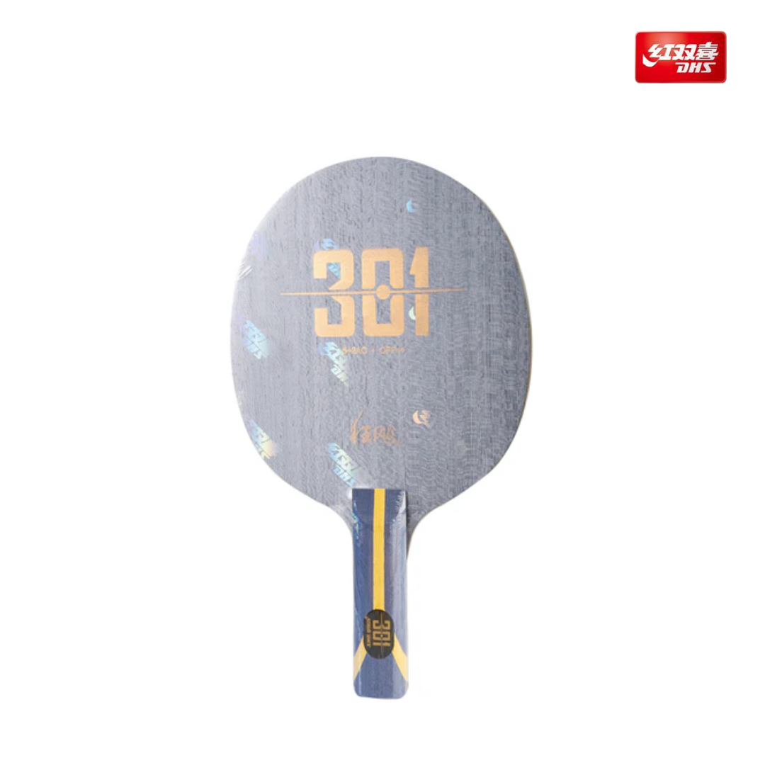 DHS Hurricane 301 Table Tennis Racket - Shakehand Blade for Offensive Play [FL/ST] - Perfect for Competitive Matches & Training Sessions