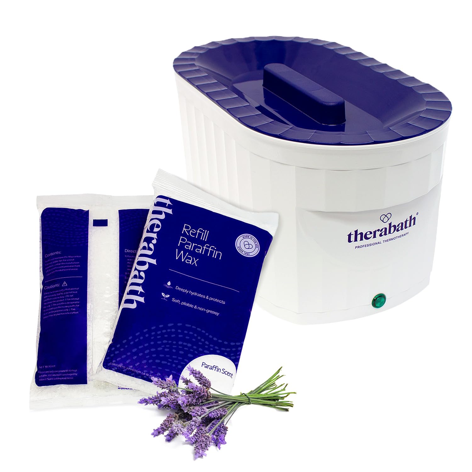 Therabath Professional Paraffin Wax Bath for Hands, Feet & Body - 6 lbs Lavender Scented Wax - Relieves Arthritis Pain & Muscle Stiffness - Ideal for Spa, Home Therapy & Post-Workout Recovery