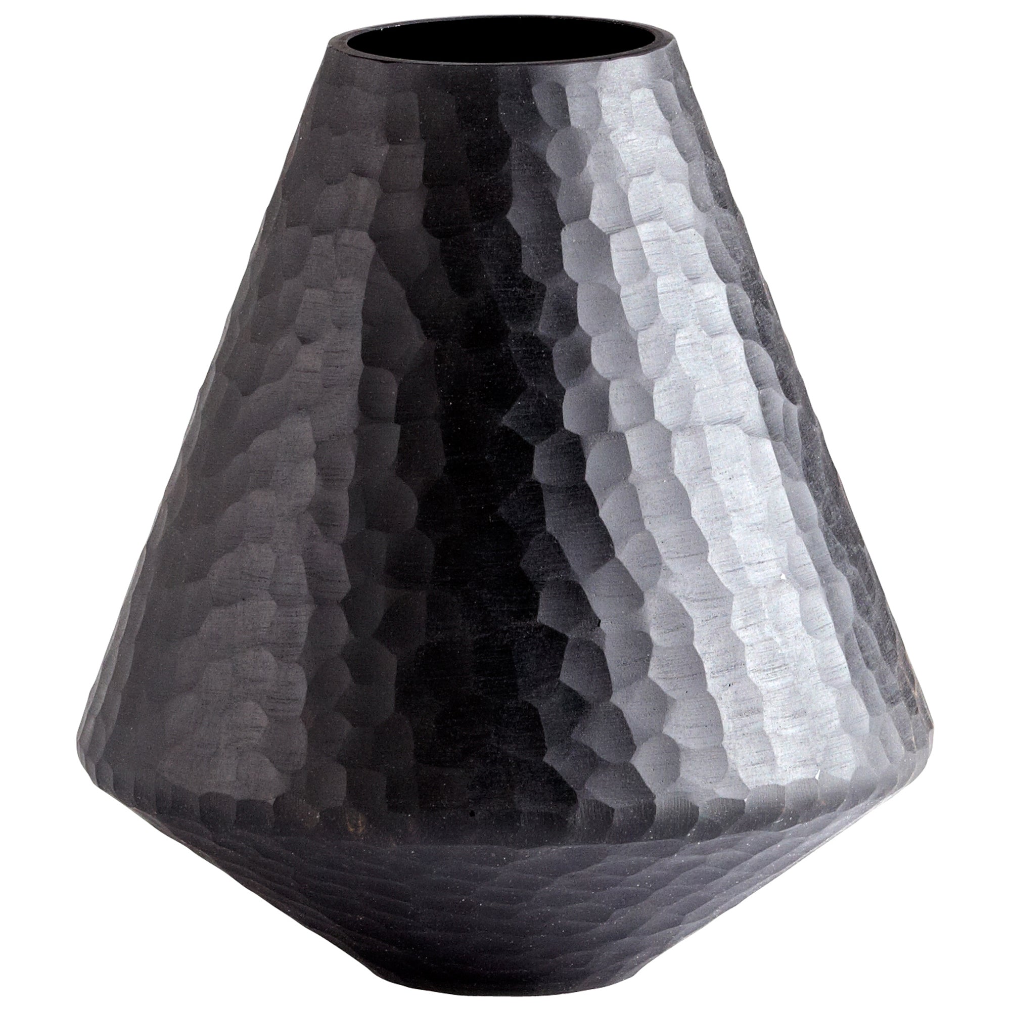Cyan Design 05385 Small Black Lava Vase - Modern Home Decor for Living Room, Dining Table & Office Centerpiece