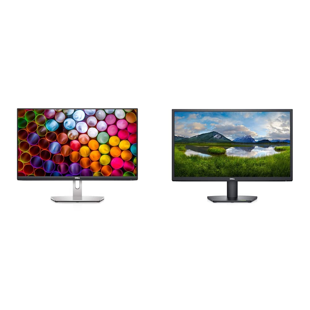 Dell S2421H 24-Inch Full HD 1080p Monitor with 75Hz Refresh Rate & USB-C Port | SE2422HX 24-Inch FHD Computer Monitor | Home Office & Gaming Setup | Silver & Black Color Options