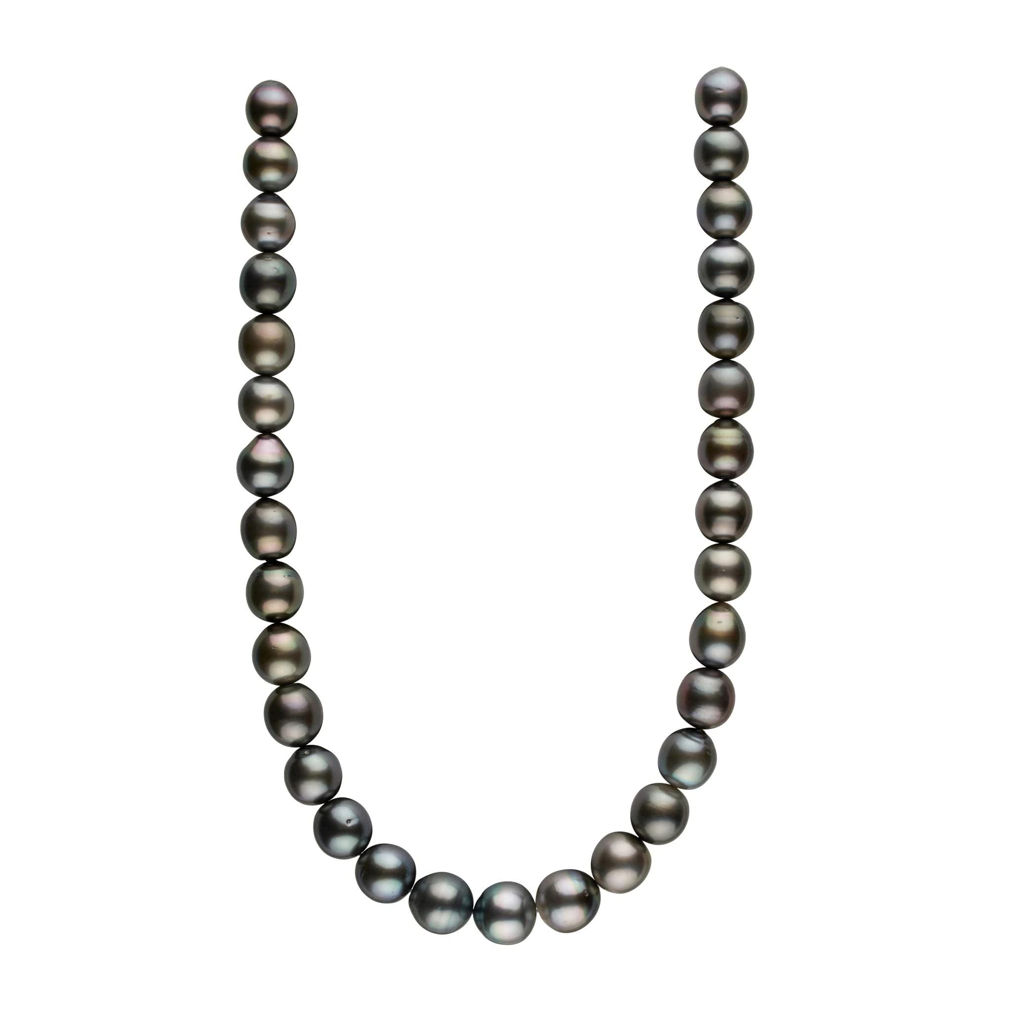 11.4-13.8mm AA+ Grade Tahitian Cultured Pearl Drop Necklace - Elegant Jewelry for Weddings, Parties & Special Occasions