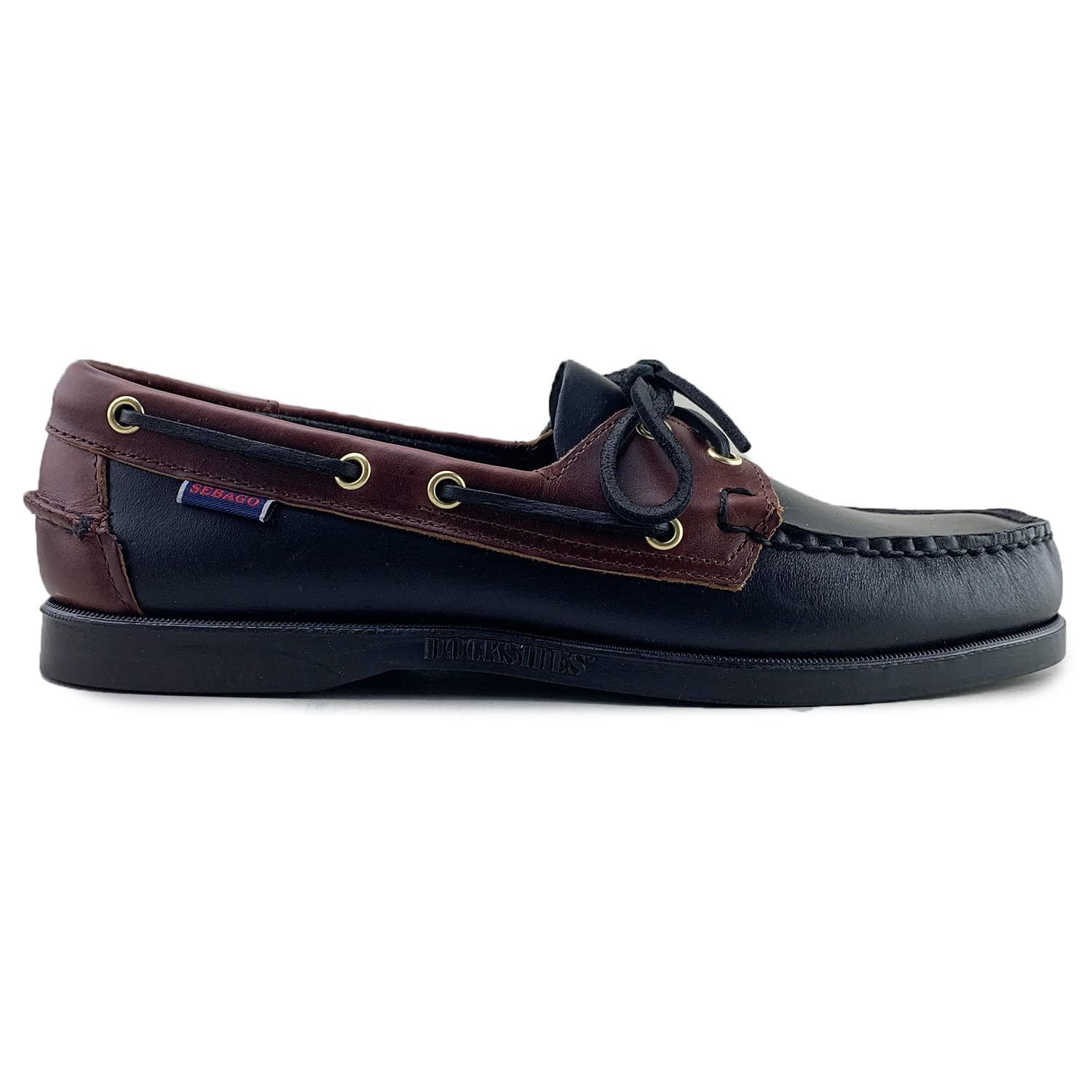 Sebago Men's Classic Moccasin Shoes - Genuine Leather Slip-On Loafers for Casual & Business Wear - Comfortable Boat Shoes for Walking, Office, and Weekend Outings