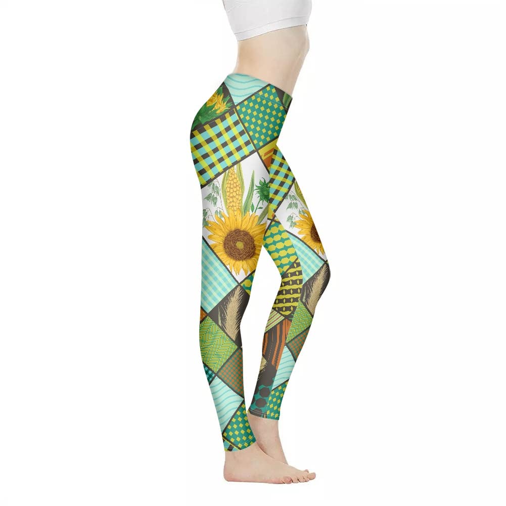 POLERO Women's High Waist Fish Scale Mermaid Yoga Pants - Tummy Control Workout Leggings with Stretchy Paisley Design for Gym, Yoga & Casual Wear