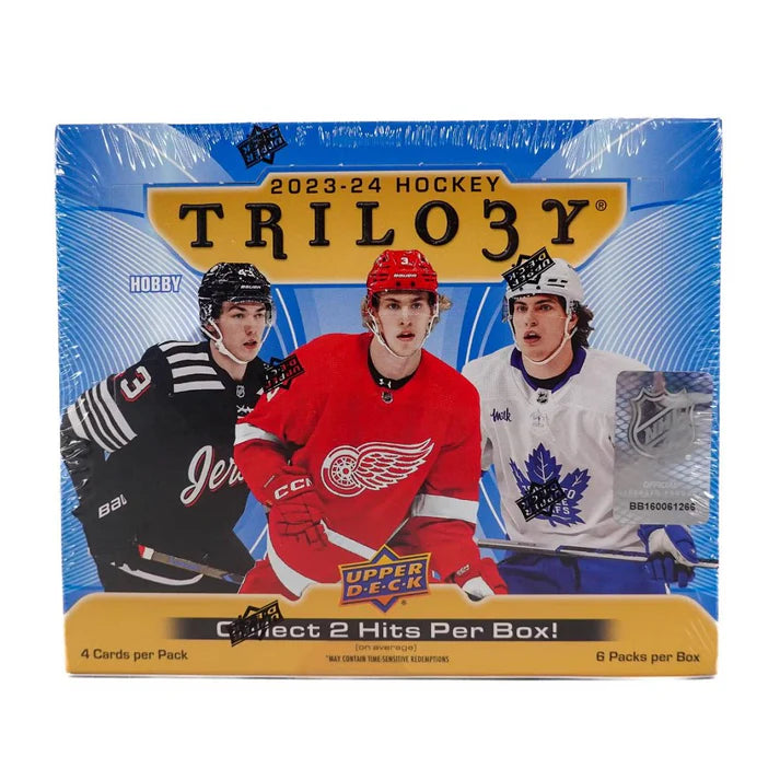 2023-2024 Upper Deck Trilogy Hockey Hobby Box - Premium NHL Trading Cards Collection for Collectors & Fans - Perfect for Gifts, Investments & Game Nights