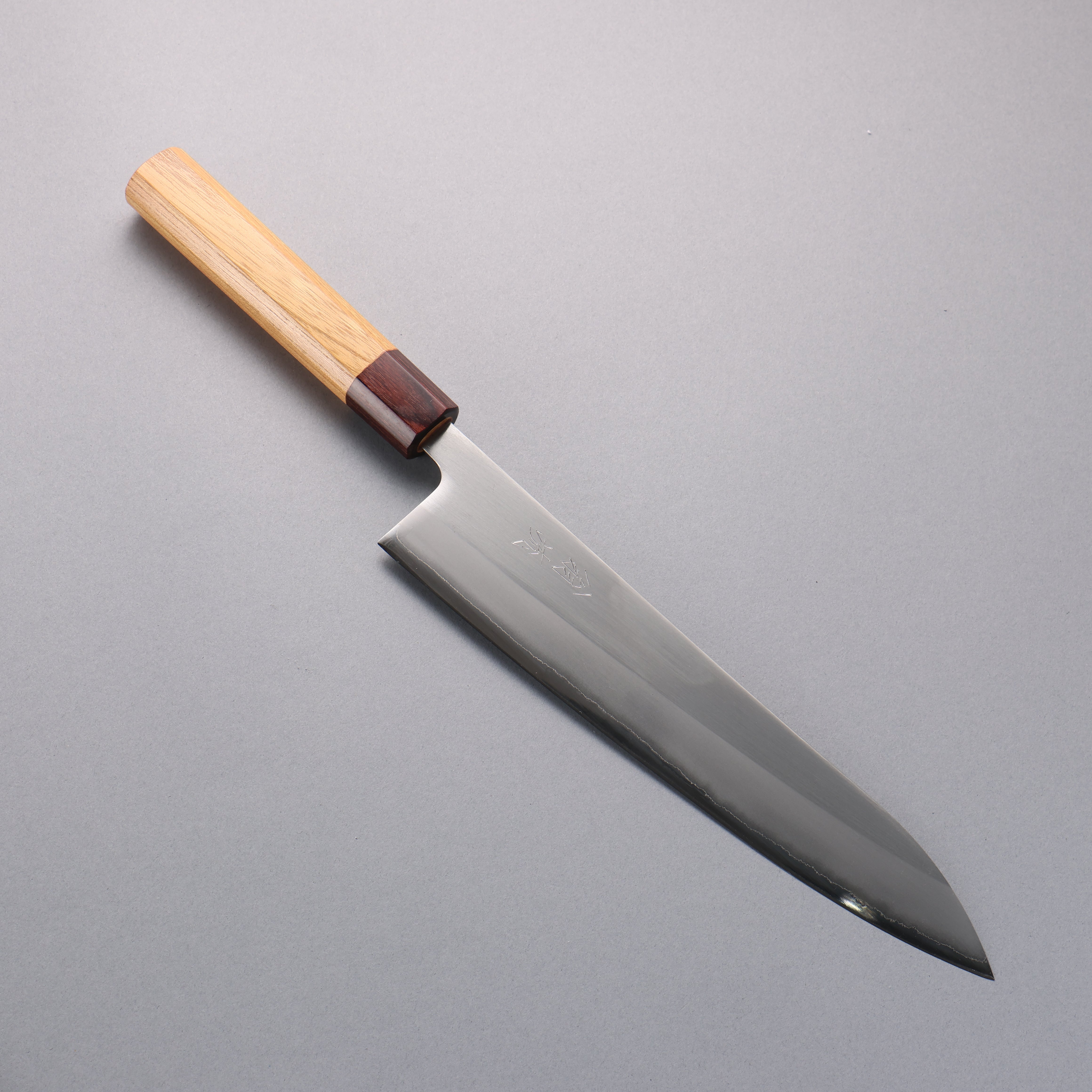 Premium OUL White Steel No.1 Gyuto Japanese Chef Knife 240mm with Keyaki (Japanese Elm) Handle - Professional Kitchen Tool for Sushi, Meat Cutting & Precision Cooking