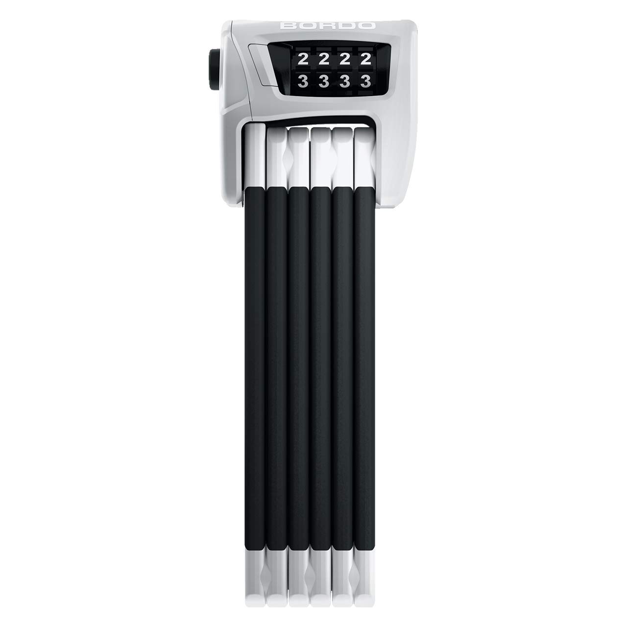ABUS Bordo 6100/90 ST Foldable Bike Lock with Bracket - High Security Level 9, Hardened Steel U-Lock with 4-Digit Combination for Bicycles, Scooters & Motorcycles | Perfect for Urban Commuting, Campus Security & Outdoor Adventures