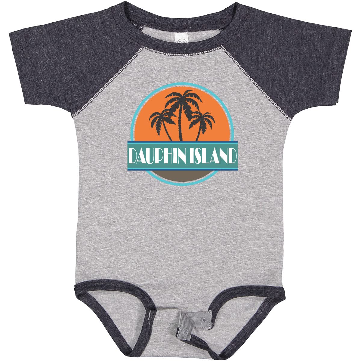 Inktastic Dauphin Island Alabama Vacation Baby Bodysuit - Cute Souvenir Outfit for Infants & Toddlers - Perfect for Beach Trips, Family Photos & Alabama Travel Memories