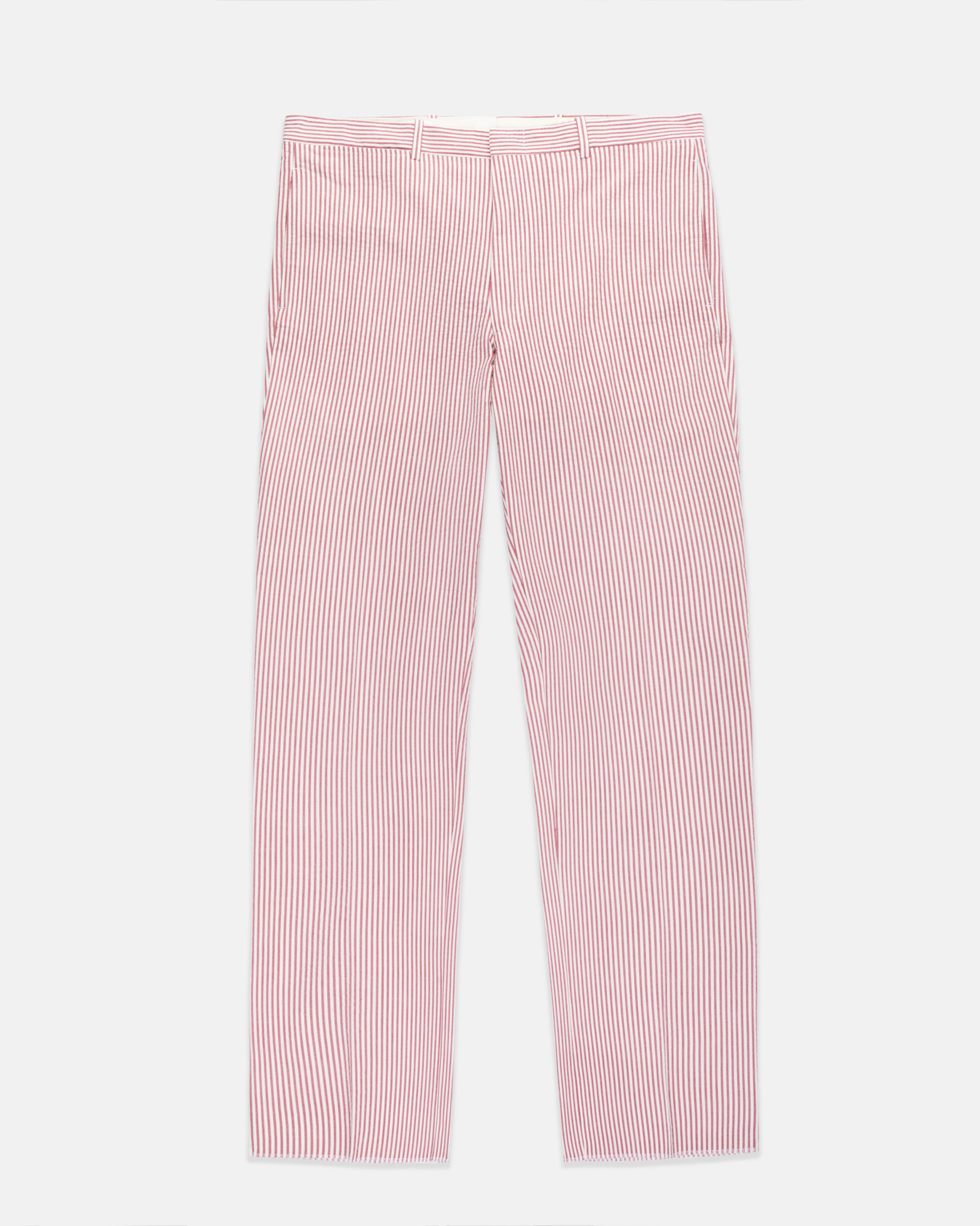Seersucker Striped Pants for Men - Lightweight & Breathable Summer Trousers - Casual Office Wear & Outdoor Activities