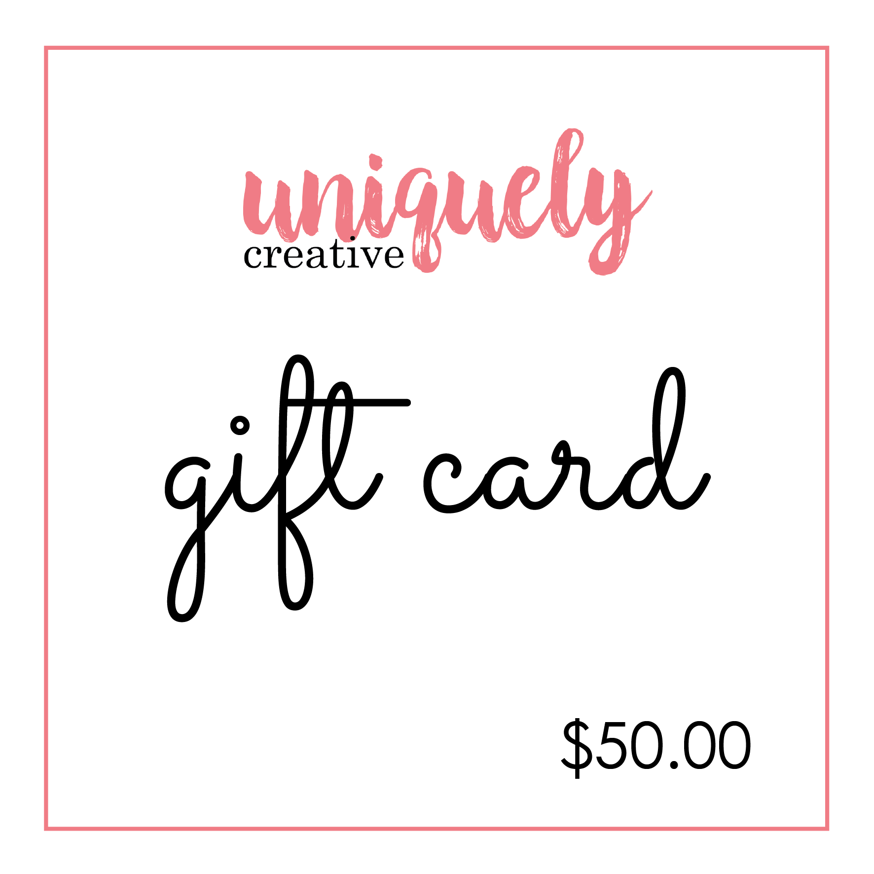 $50 Gift Card - Perfect for Birthdays, Holidays & Special Occasions | Digital & Physical Options Available