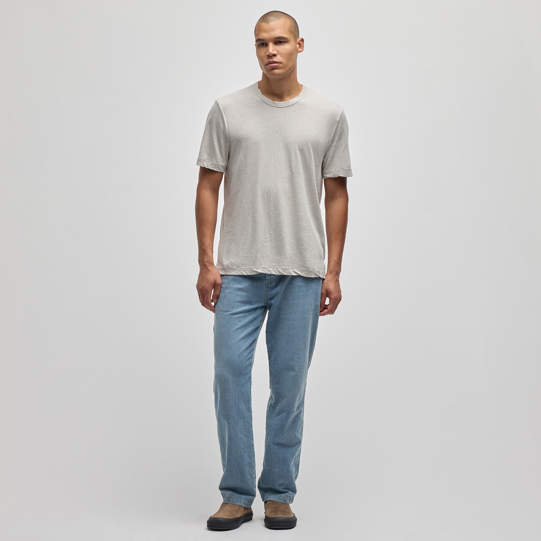 Soft & Comfortable Cotton Jersey Crew Neck T-Shirt for Men - Breathable & Lightweight Casual Tee - Perfect for Everyday Wear, Gym, and Outdoor Activities