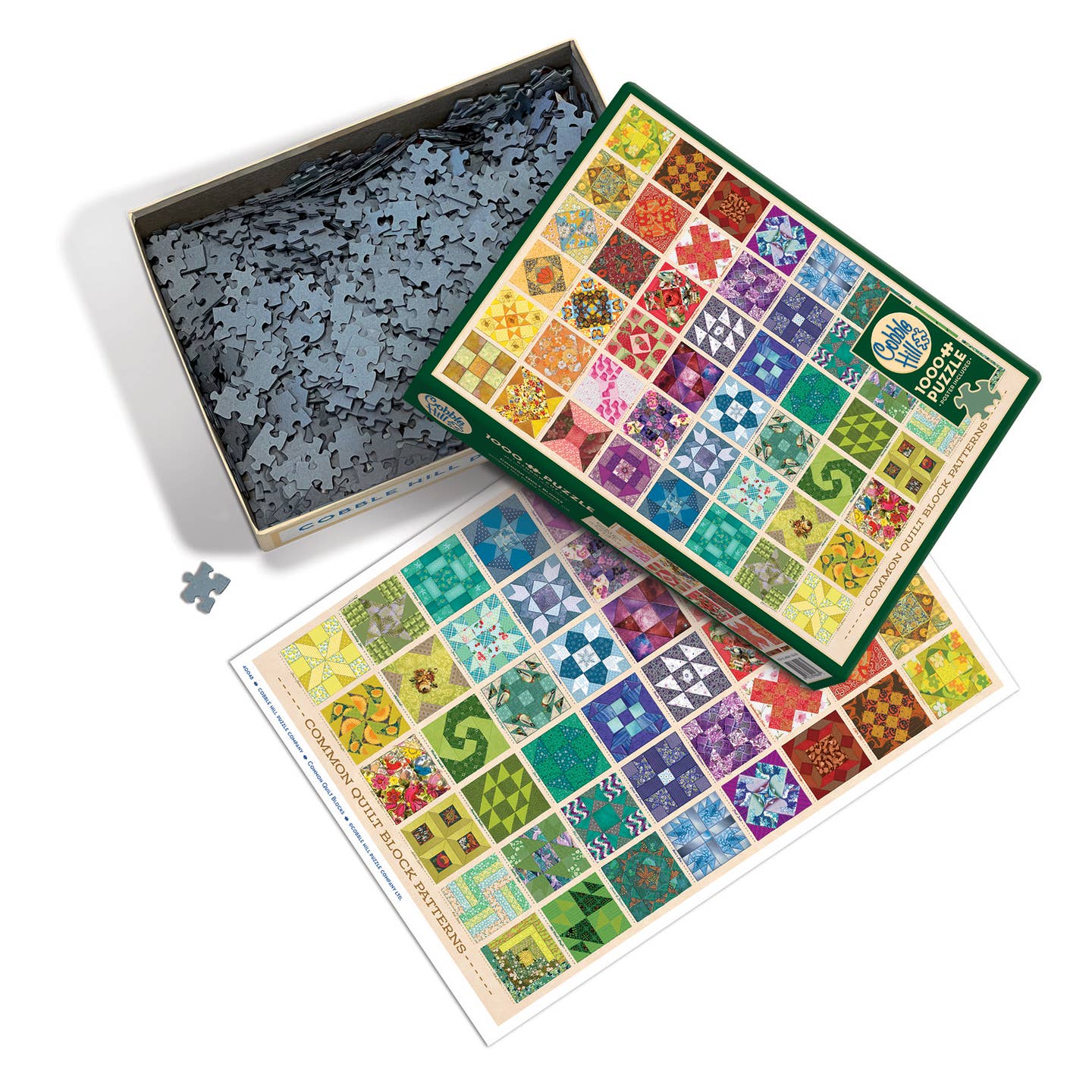 Common Quilt Blocks 1000 Piece Jigsaw Puzzle for Adults - Challenging Puzzle Game for Family Night, Relaxation & Home Decor
