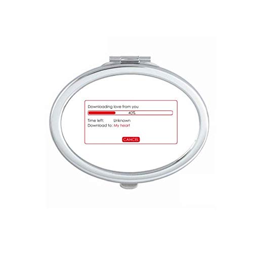 DIYthinker Programmer Love Mirror - Portable Folding Double-Sided Makeup Mirror for Travel, Home & Office (Ideal for Makeup, Skincare & Desktop Decor)