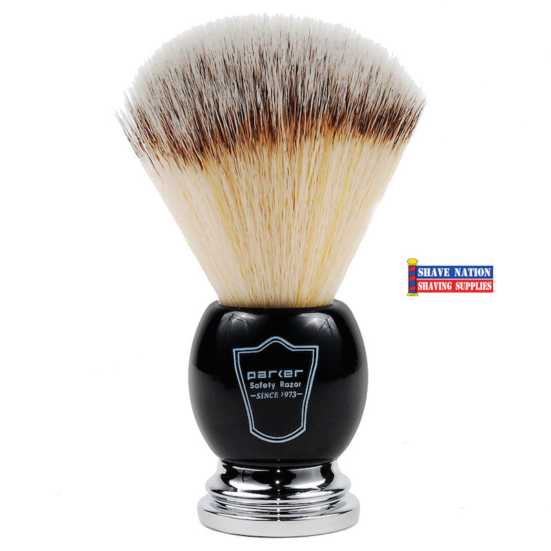 Parker Synthetic Brush - Black & Chrome Handle - Professional Paint Brush for Artists, Hobbyists & DIY Projects - Perfect for Acrylic, Oil & Watercolor Painting