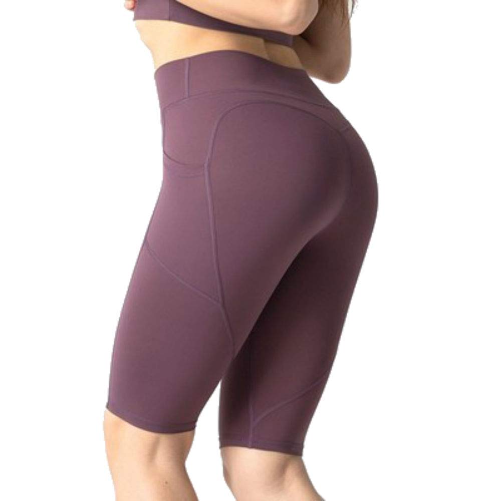 MITAOSLIM High Waist Biker Shorts for Women - Yoga, Running, Workout & Exercise with Side Pockets - Seamless Compression Leggings for Gym, Cycling & Activewear