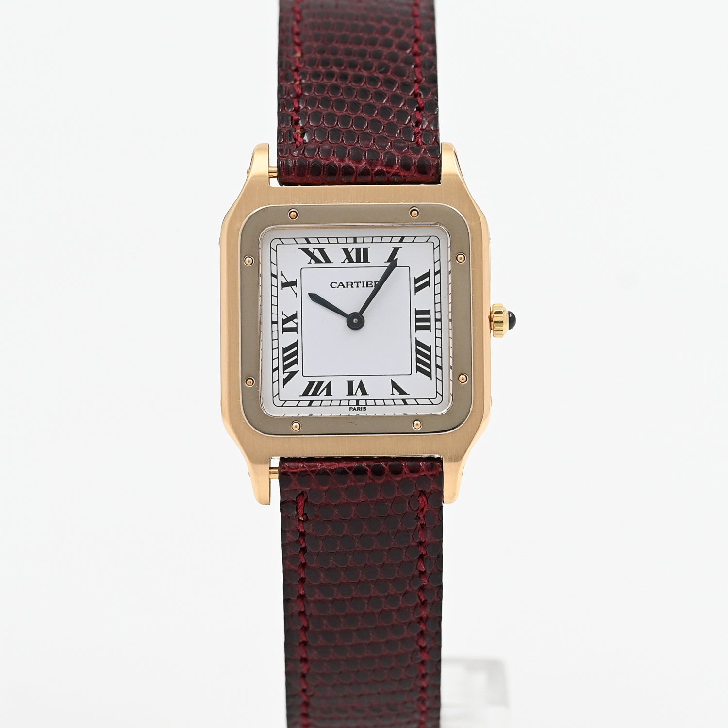 Cartier Santos Dumont Ultra Thin Luxury Watch - Gold & Steel Two-Tone for Men | Elegant Dress Watch for Business & Formal Occasions