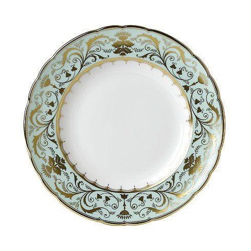 Premium Darley Abbey Porcelain Dinner Plate Set - Elegant Fine Bone China Plates for Formal Dining, Wedding, and Special Occasions