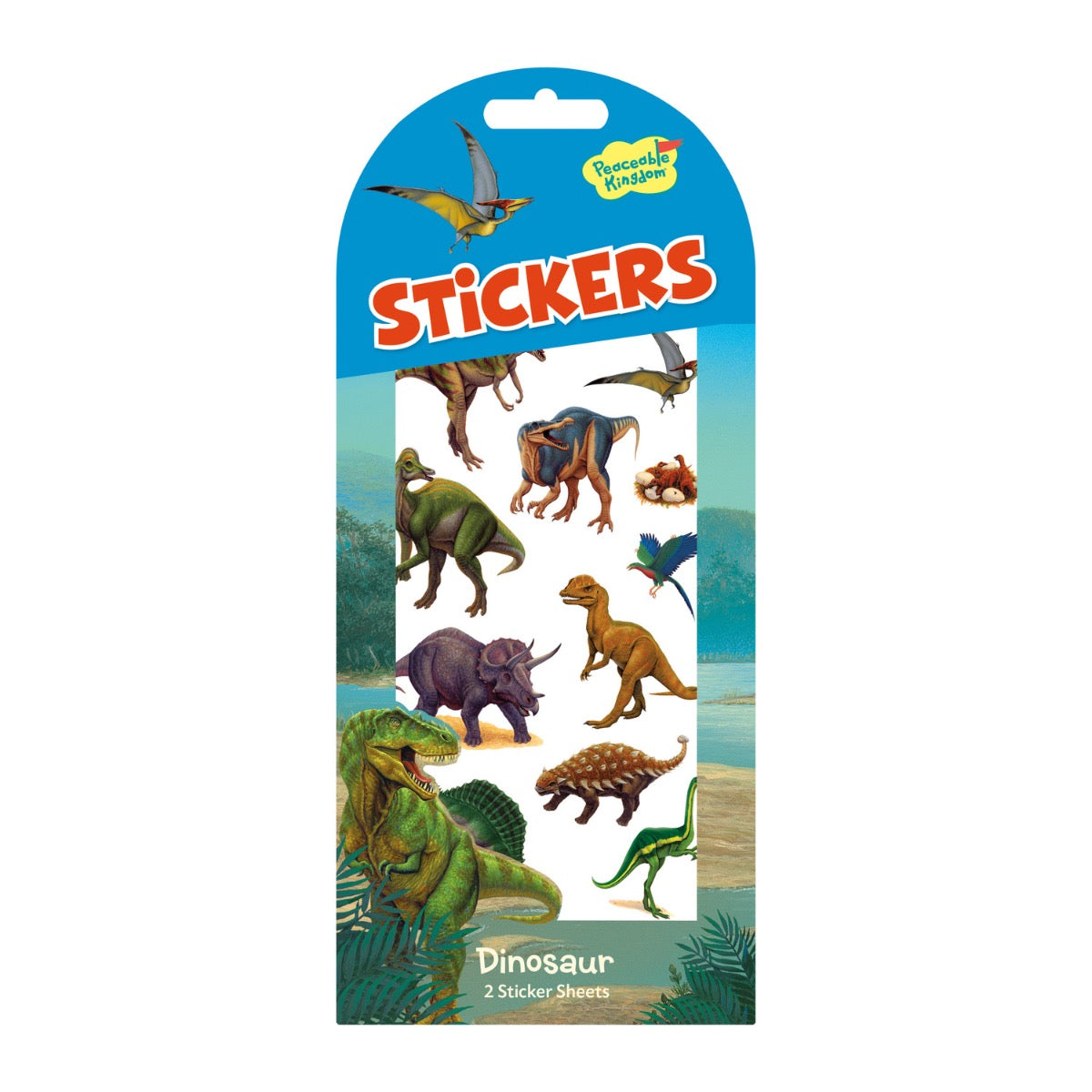 Dinosaurs Stickers for Kids - Fun & Colorful Dinosaur Stickers for Scrapbooking, School Projects & DIY Crafts | Peaceable Kingdom